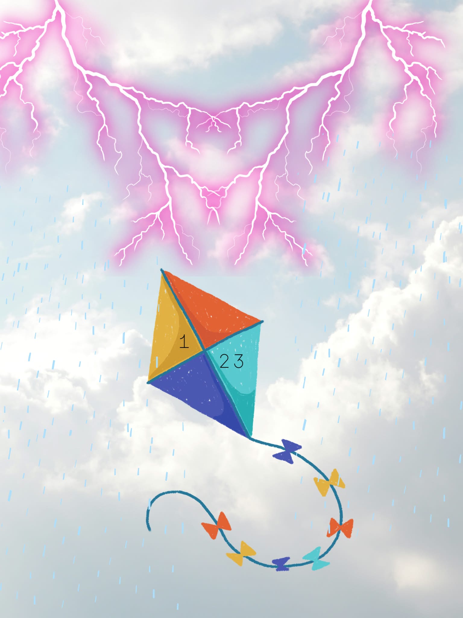 Kite in a Rainstorm